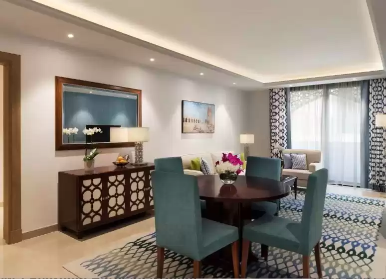 yerleşim Hazır Mülk 1 yatak odası F/F Otel Daireleri  kiralık içinde Al Sadd , Doha #8778 - 1  image 